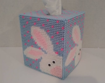 Peek a Boo Bunny Easter Tissue Box Cover
