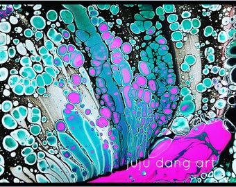 Limited edition abstract art on metal print