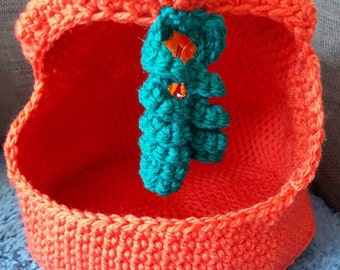 Handmade crochet cat bed or small animal bed-play pen bed for small animals or cat-play cat bed-cat den