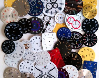Steampunk Watch Faces Dials 40 pcs Watch Parts Jewelry Making Altered Art Supply