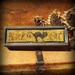 Black Cat Punch Needle Pattern Weavers Cloth and Wood Box