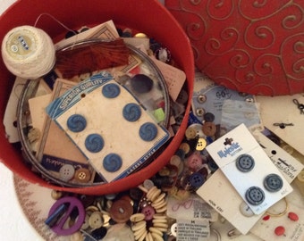 Button Lot - Lots of Buttons - Over Two pounds - mixed buttons - Estate Sale