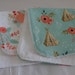 Baby Burp Cloths, Burp Cloth Set, Terry Burp Cloths, Baby Gift, Burp Rag Set, Set Of Two Burp Cloths, Teepee Burp Cloth, Flower Burp Cloth