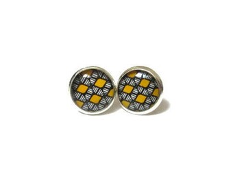 YELLOW SUMMER EARRINGS - Bright earrings - summer outdoors -Teen girl - gift for sister - summer jewelry - Boho earrings - kids jewelry