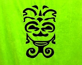 "tifaifai" Polynesian TIKI stitched hand towel