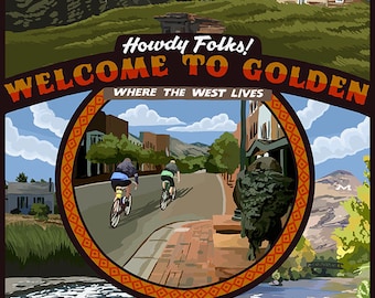 Golden, Colorado Town Scenes (Art Prints available in multiple sizes)