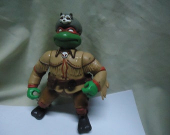 Vintage 1992 TMNT Teenage Mutant Ninja Turtles Sewer Scout Action Figure Toy by Mirage Studios, Playmate, collectable