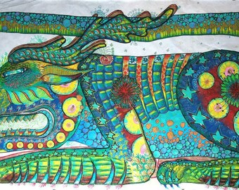 From the shade 2017, 97 cm * 213 cm, ink, crayon, fibre painter on rice paper