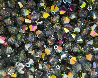 Swarovski 4mm Bicone Crystal Beads - Vitrail - Select 10, 20, 50 or 100