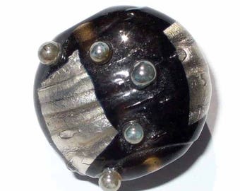1 Pearl diamond silver 20mm VIR97 domed disc