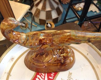 Vintage Pheasant. Pottery Pheasant
