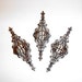 Brass Filigree Pendants- Set of Three