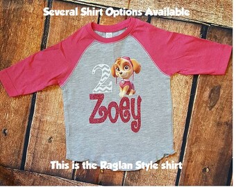 Paw Patrol Birthday Shirt-Girls