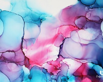 Falling In To You, Original Alcohol Ink Art, Alcohol Ink Art, Modern Art, Abstract Painting, Abstract Painting, Alcohol Ink on Yupo, 11"x14"