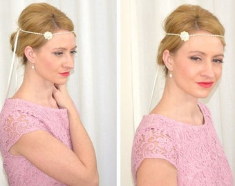 Art Deco bridal headpiece "Romy"