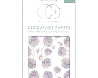 Paper patch (3 sheets) lilac pink - CCDECP0206