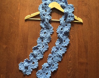 Queen Anne's Lace Crochet Scarf