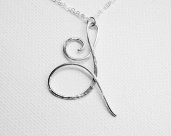 Initial Necklace Letter L Necklace Letter Necklace Personalized Necklace Initial L Necklace Sterling Silver Gold Letter Necklace