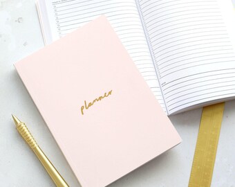 Blush Pink and Gold Foil A5 Planner - To Do List Planner - Daily Planner - 2018 Planner - Todo List - Motivational Stationery - Planners