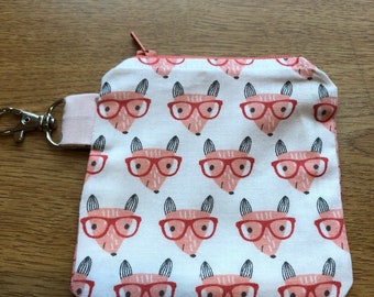 Notions pouch, Mini Notion Bag, Zippered Notion Bag, Small Notion Bag, Stitch Marker Bag