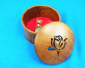 Round Keepsake Box with Domed Lid