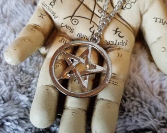 Pentagram necklace, pentacle