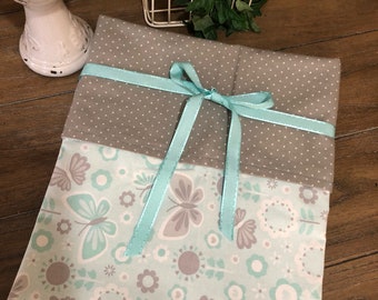 Butterflies & Polka-dots Receiving Blanket