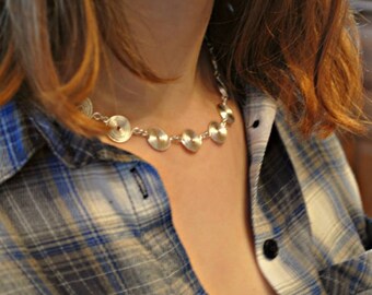 Necklace Silver Spiral Necklace in choice of silver grades handcrafted jewellery my popular version of Dr Alice Roberts spiral necklace