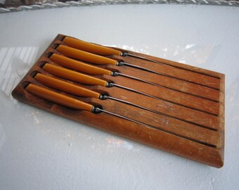 Vintage set of steak knives