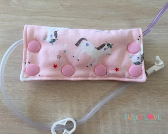 Pink Unicorns Feeding Tube Connector Cover/Port Cover