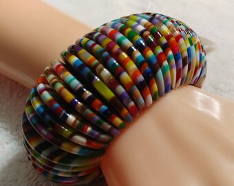 Sobral Signed Magazine Half Moon Stretch Bracelet