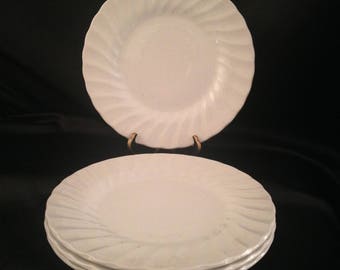 Olde Chelsea White by MYOTT STAFFORDSHIRE Salad Plate Set of 4