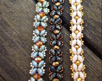 TUTORIAL - Butterfly, beaded bracelet with Super Duos
