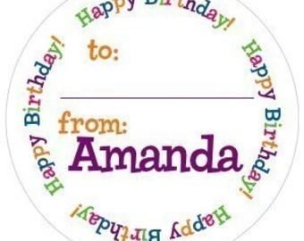 The Happy Birthday Gift Sticker