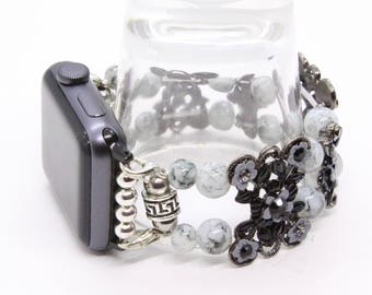 Gray Astrian Crystal Apple Watch band - 38MM - 42MM - Apple Watch Bands - Apple Watch Band Women