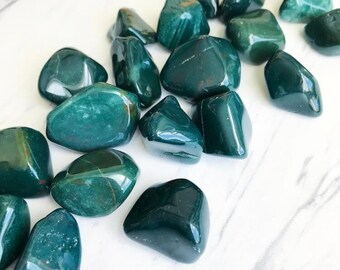 Bloodstone Tumbled Pocket Stone