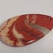 Large drilled red jasper cabochon pendant