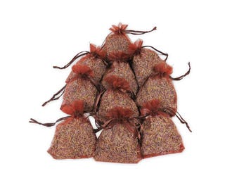 Lavender Sachets For Moth Repellent, 25PCS Baby Shower Favors Aromatic Potpourri Dried Purple Fragrance Lavender Sachet Gift Set - LS001-14