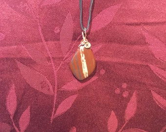 Teardrop Red Jasper cabochon