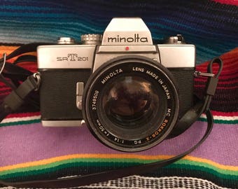Vintage Minolta SRT201 fim camera