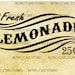 Digital Download Vintage Fresh Lemonade Wood Sign Transfer Clip Art HQ; No 1091