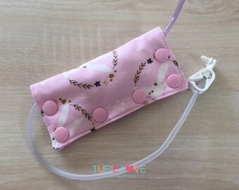 Pink Bunnies Feeding Tube Connector Cover/Port Cover