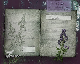 Digital Book of Shadows Baneful Herbs Witchcraft Journal 28 Pages