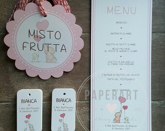 Kit Battesimo - Elefantino Acquarellato