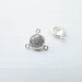 CZ Y Link Sterling Silver 5mm Clear CZ Drop Charm Bezel Connector for Rosary Style Necklaces 3 Link