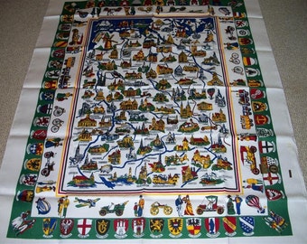 Vintage Souviner Gremany Tablecloth