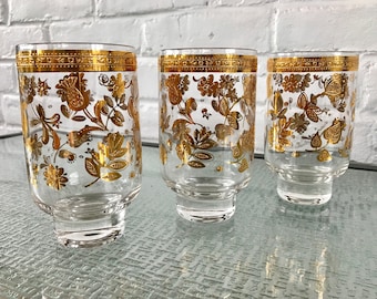 Culver Vintage Chantilly Hi Ball or Beverage Glasses