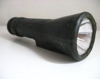 Vintage 1958 Rubber Flashlight.