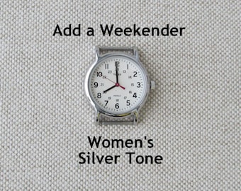 Add a Timex Women's Weekender Watch Face, Silver Tone