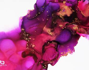 Falling For You , Original Alcohol Ink Art, Alcohol Ink Art, Abstract Art, Modern Art, Abstract Painting, Alcohol Ink on Yupo, 11"x14"